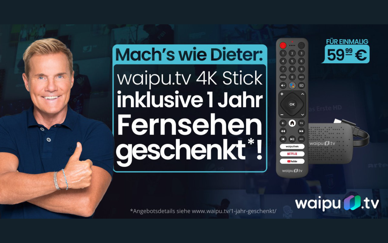4K TV-Stick plus Internetfernsehen Perfect Plus für 1 Jahr - März 2025